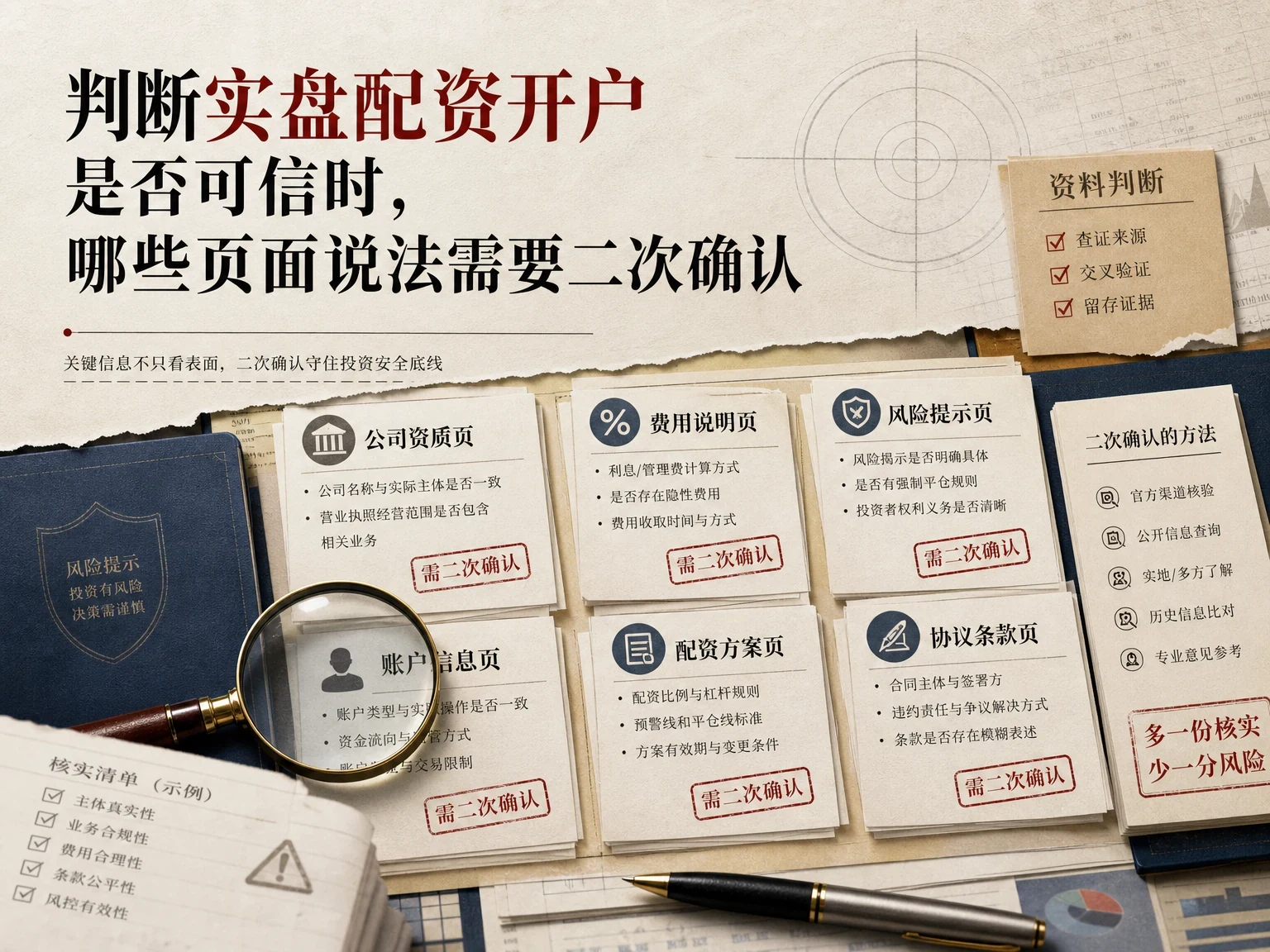 判断实盘配资开户是否可信时，哪些页面说法需要二次确认 插图
